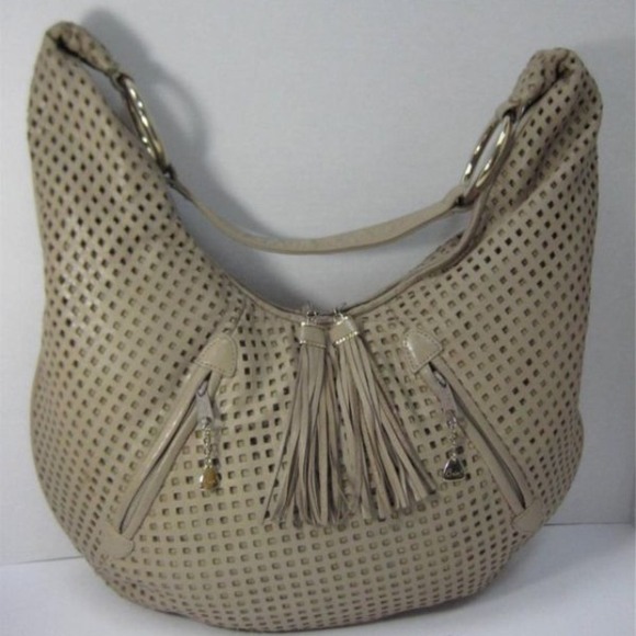 Brio Italy Handbags - Brio Italy perforated leather hobo bag