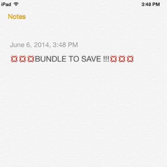 💢💢💢BUNDLE TO SAVE 💢💢💢