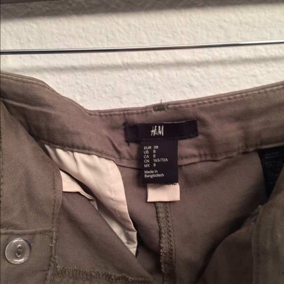 H&M Military Green Boyfriend Slacks - Picture 2 of 3