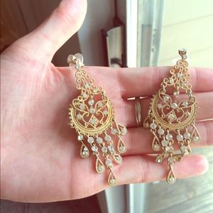 Gold Chandelier Earrings: $4 FOR TONIGHT ONLY!