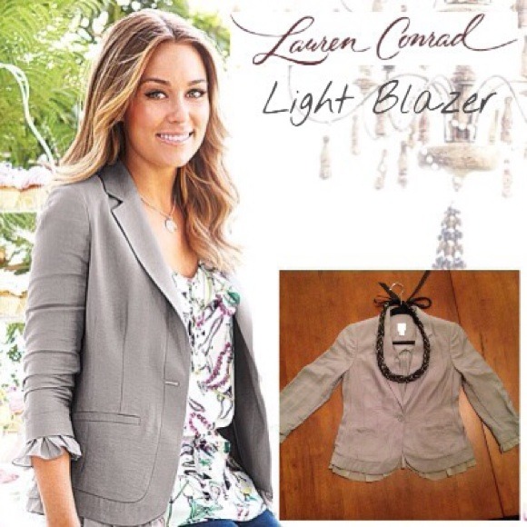LC Lauren Conrad Jackets & Blazers - Lauren Conrad Spring Lightweight Gray Blazer - 2