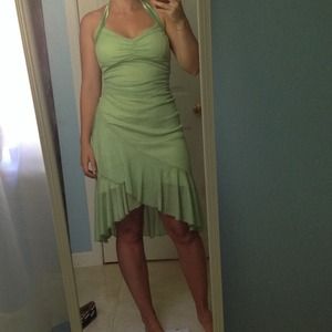 Beautiful shimmery tinker-bell green dress