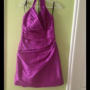 Couture Halter Dress Magenta