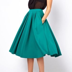 ASOS Midi pleated skirt