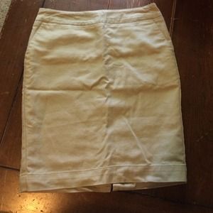 Khaki pencil and 2 denim skirts bundle