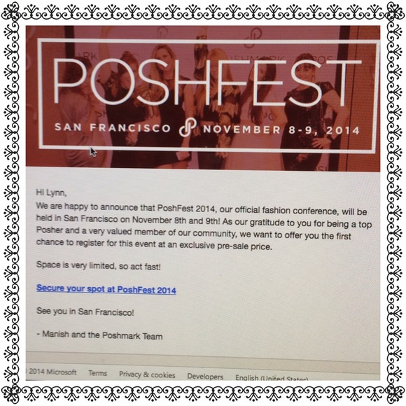 🍃💕I'M OFF TO POSHFEST HOPE TO SEE YOU THERE!💕🍃 - Picture 2 of 4