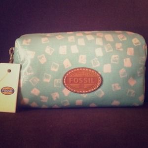 Fossil Mint Cosmetic Bag 💕
