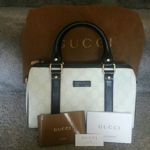 Gucci Joy Small Boston Bag White