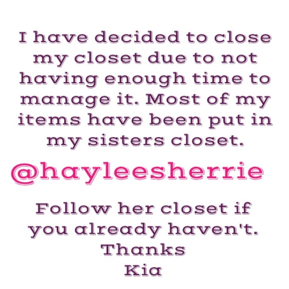 Closet closed for now