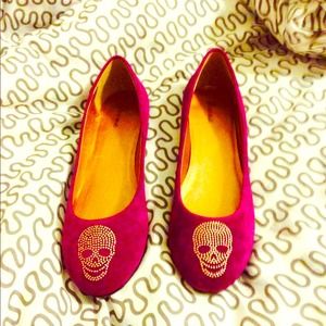 Purple skull flats