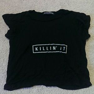 Brandy Melville "Killin' it" crop top