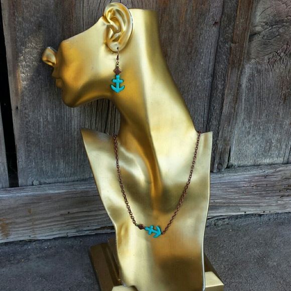 Beautiful Anchor Jewelry set------save $ on set!!!
