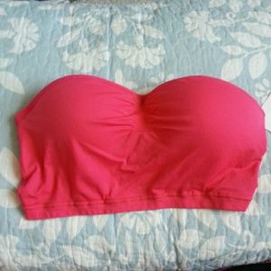NWT pink bandeau top