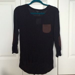 Patch elbow light sweater