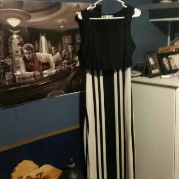 Striped maxi dress