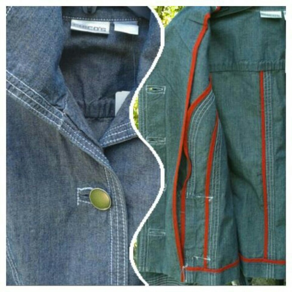 Belted Chambray Jacket - Picture 4 of 4