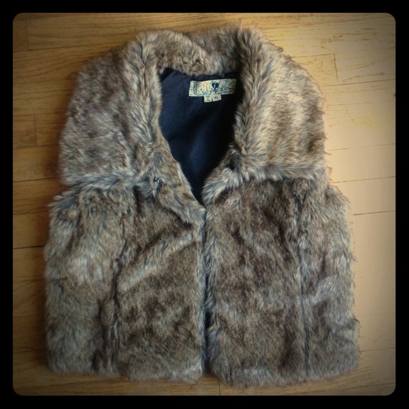 Faux fur vest