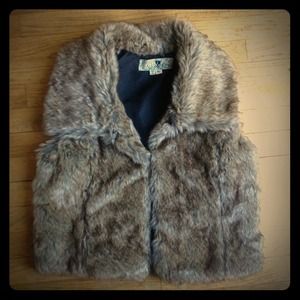 Faux fur vest