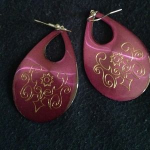 Purple earrings