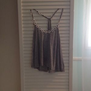 LF daisy cropped tank top