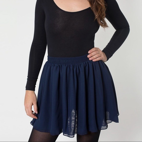 American apparel chiffon skirt