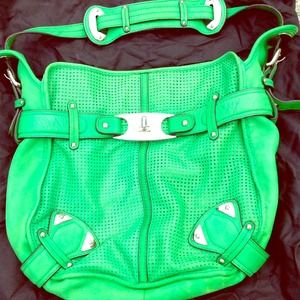 B Makowsky Green purse handbag *like new*