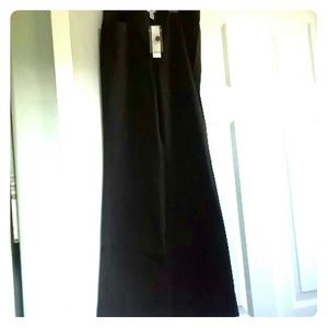 Ann Taylor Loft Petite brown wide leg/flare pants