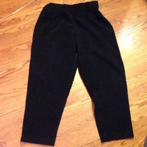 Sz 18 Black Corduroy Cords Skinny Leg