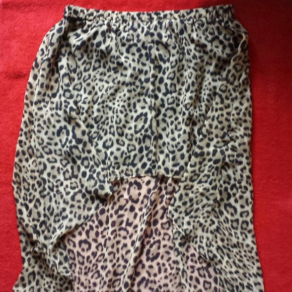 (SOLD )  & M Maxi leopard High low skirt (Sold)