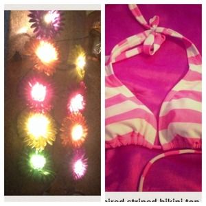 BOGO deal! Dorm flower lights & Bikini top!
