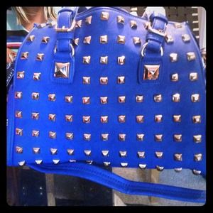 Royal blue studded dress