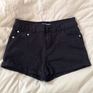 Black High Waisted Refuge shorts