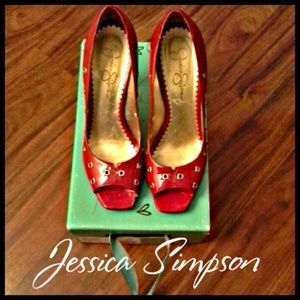 Jessica Simpson Patent Heels- RUBY