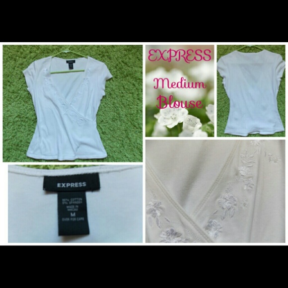 white v-neck top