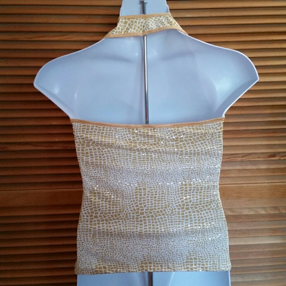 Cheatah sequins halter by Stella - Picture 3 of 4