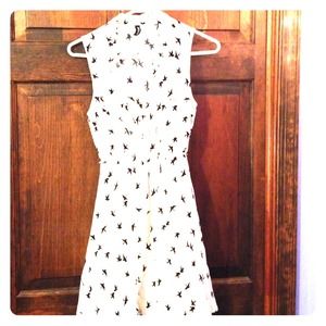 Bird pattern dress