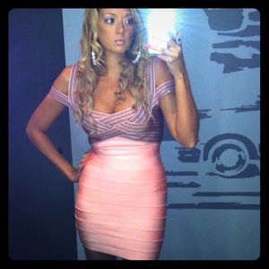 Celeb boutique Herve Leger inspired bandage dress