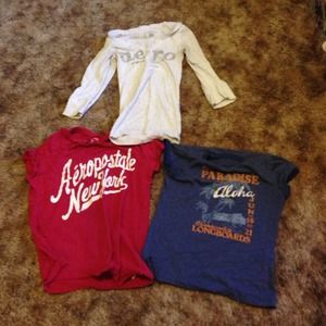 Aeropostale summer shirts! BUNDLE