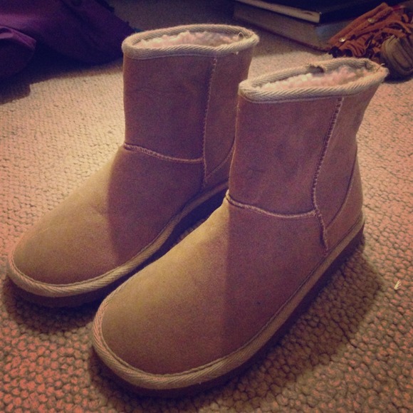 Brand new fuzzy boots