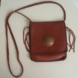 leather vintage crossbody purse