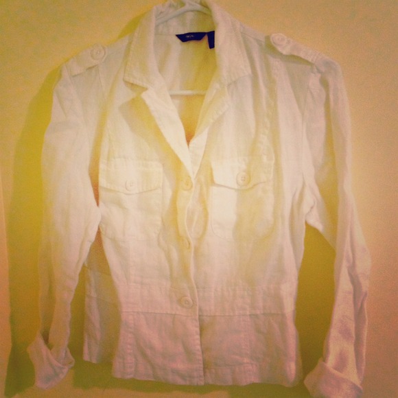White linen jacket