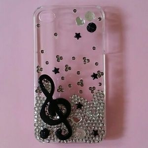 Handmade 'musical' decoden iPhone 4/4s case
