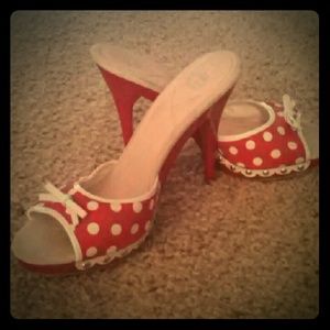 Cute polka dot sandals