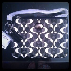 REDUCED for Posh Party! Coach Signature Wristlet