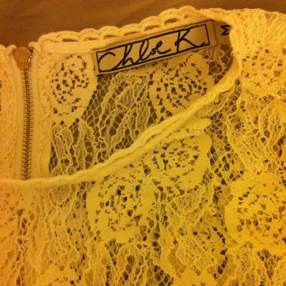 Rosette lace-top blouse (Nordstrom) - Picture 3 of 4