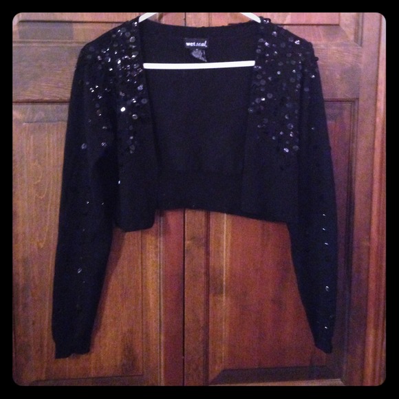 Long sleeve black cardigan