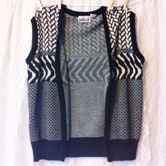 Black & White Abstract Vest