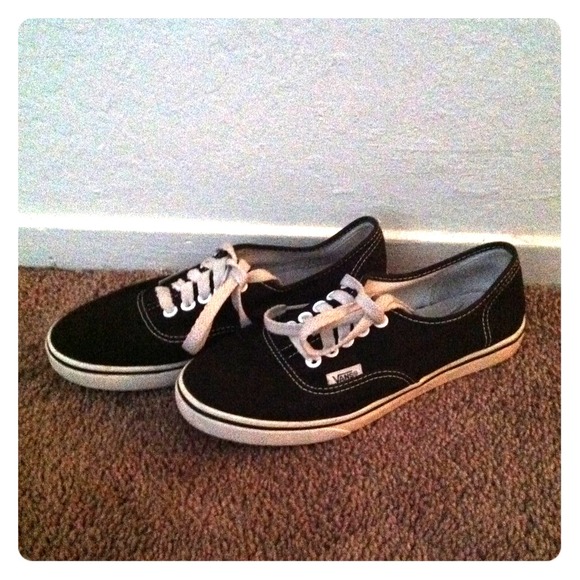 Black and white Vans