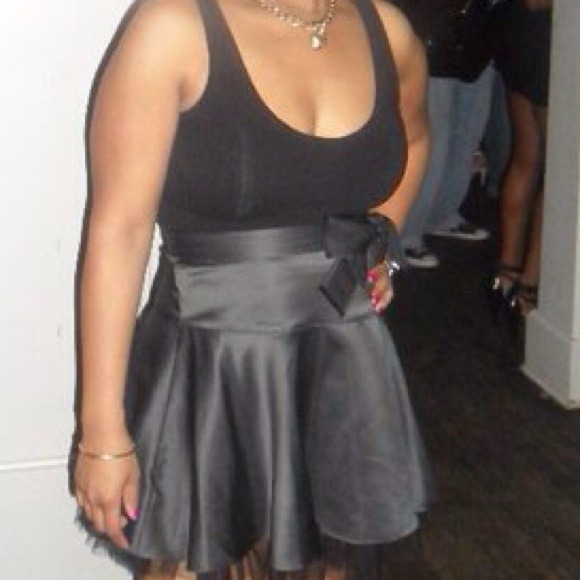 Black high waisted skirt