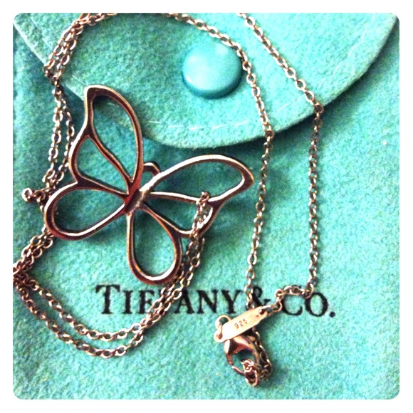Tiffany & Co. Sterling silver Necklace and pouch